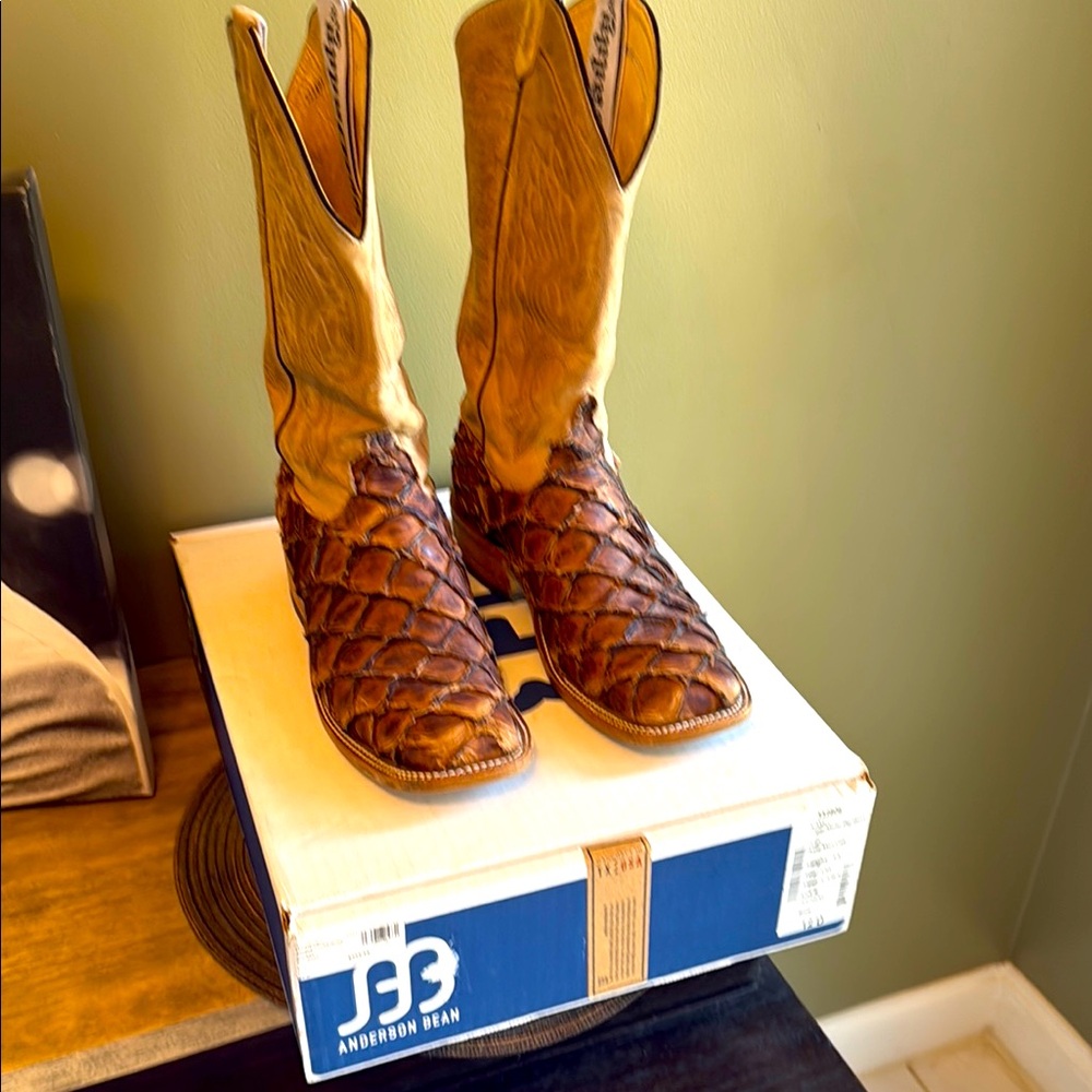 Anderson Bean Exotic Leather Cowboy Boots